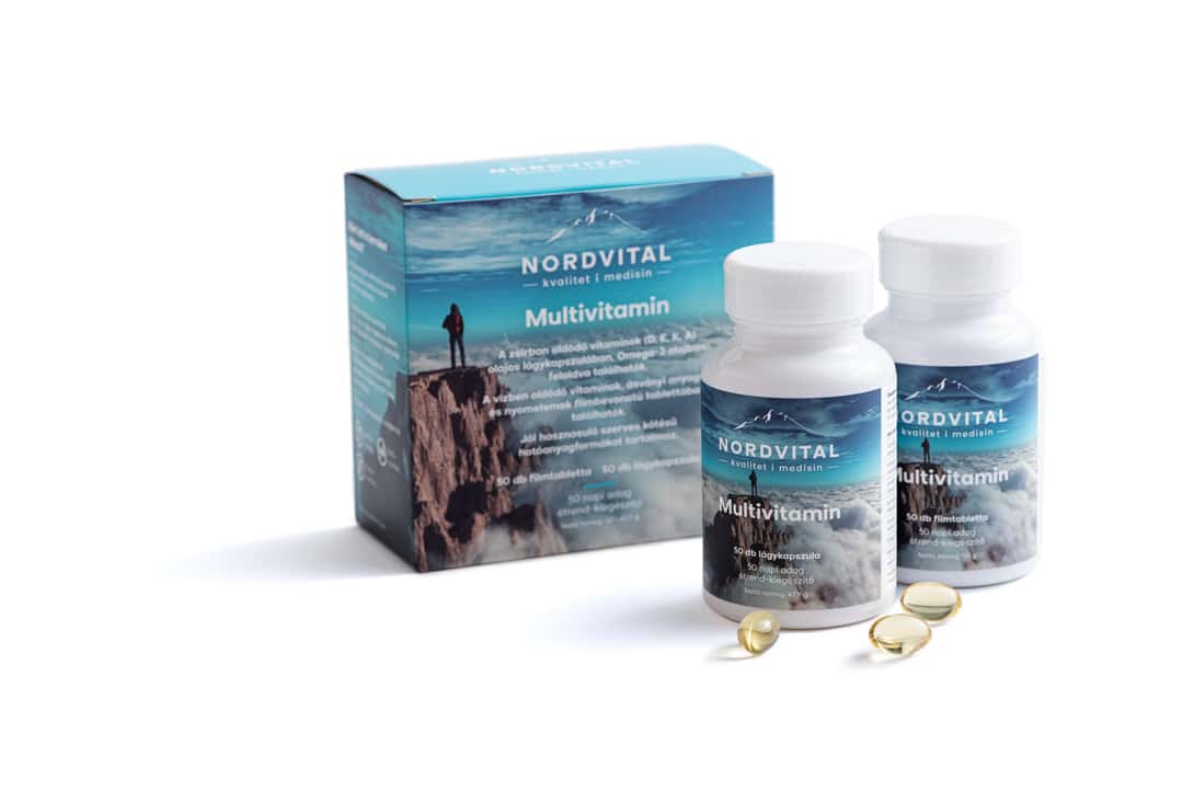 Vitamin termékfotózás Nordvital termékfotók